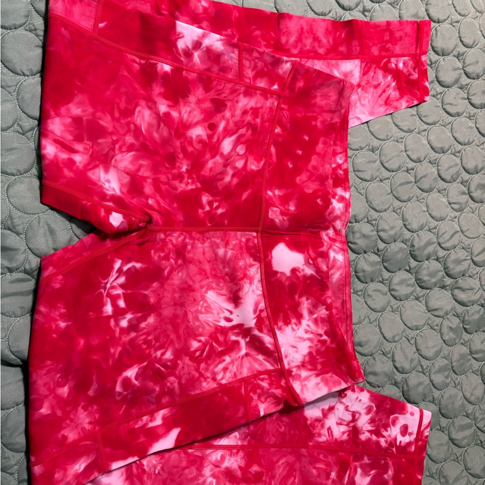 Red Tie-Dye leggings